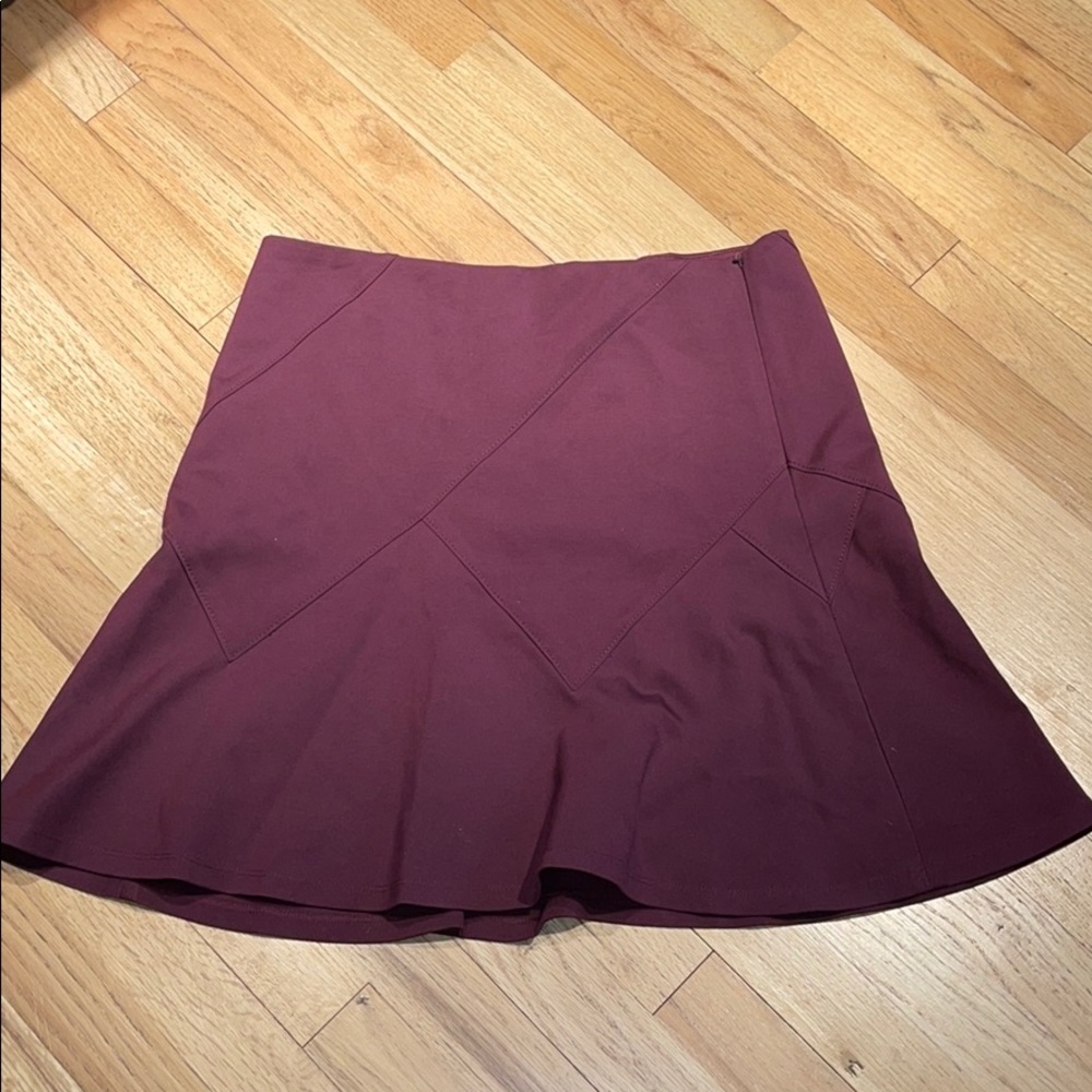 White House Black Market Maroon Skirt